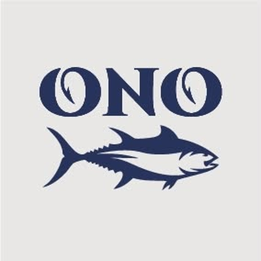 Logo Ono Fishing, un thazard sous le mot ONO